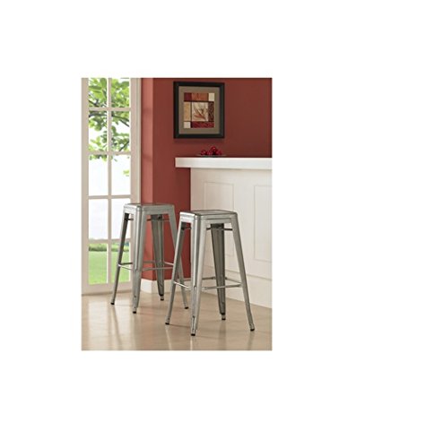 Tabouret 30-inch Metal Barstools (Set of 2).