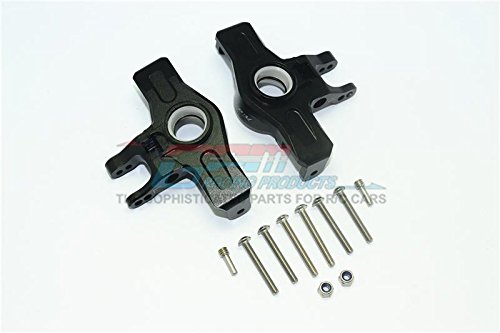 GPM Traxxas Unlimited Desert Racer 4X4 (#85076-4) Upgrade Parts Aluminum Front Knuckle Arms - 1Pr Set Black