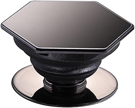 Phone Grip and Stand, Flexible Pop Mount Holder socket for Smartphones and Tablets -Rhombus Black