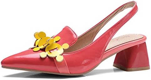 CSDM Women Large Size Sandals Women Summer High Heels Small Size Shallow Mouth Fashion Casual Single Shoes , red , 45 custom 2-4 days do not return