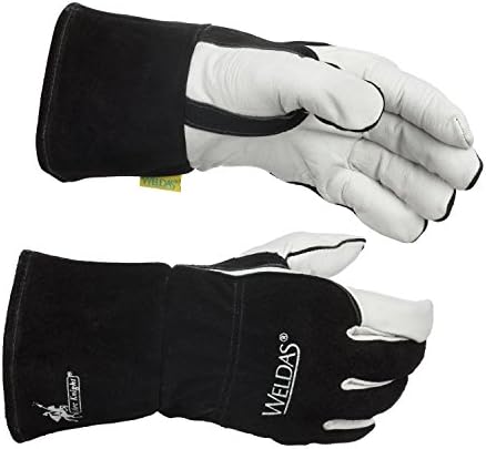 Arc Knight® MIG/Stick Welding Glove - Kevlar® Sewn - 100% Cotton Lining - Size L - (3 PAIRS)