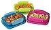 Sistema Lunch Collection Food Storage Containers, Assorted Colors, 6.7 Ounce, Set of 3
