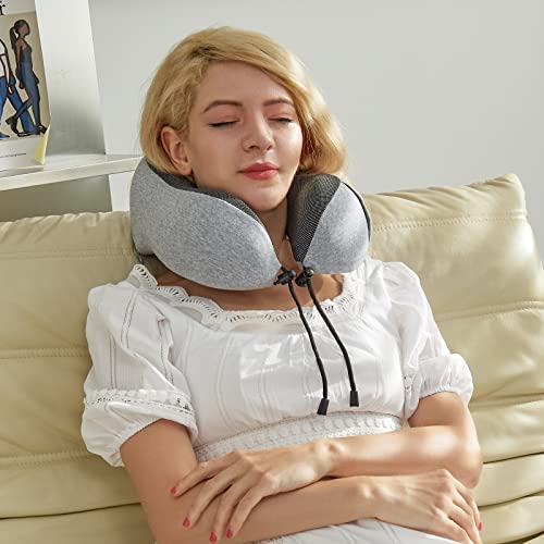 urnexttour Travel Pillow, 100 Pure Memory Foam Neck Pillow with