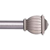 Kenney Beckett Single Curtain Rod, 48-86", Pewter
