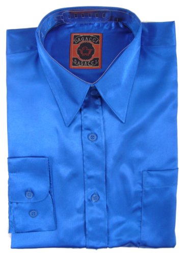 Dagacci Men's Shirt - Satin Feel Shiny Look