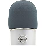YOUSHARES Foam Microphone Windscreen - Large Size Microphone Cover for Blue Yeti, Yeti Pro, MXL, Audio Technica and Other Large Microphones (grey)