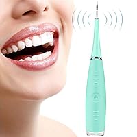 Household Electric Dental Calculus Remover Rechargeable Scraper Plaque Tartar Remover Teeth Cleaning Tools for Oral Care - Green