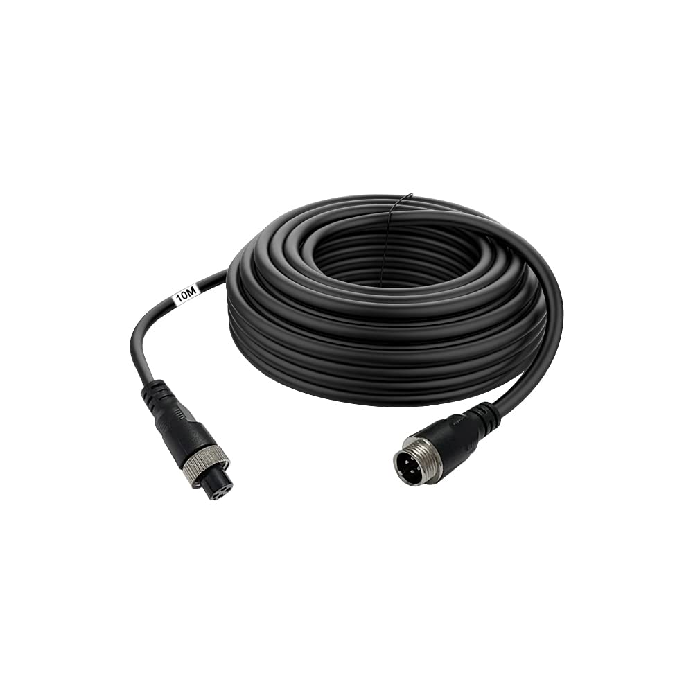 Photo 1 of VOJKOREL Auto 4-pin Aviation Video Extension Cable, Backup Camera Extension Cable for Car, Trailer, Bus, Truck Reversing Rear View Camera.(32.8FT/10M)