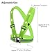High Vis LED Vest Safety Lighted Cycling Running Vest USB Charging Elastic Straps Adjustable Size Flashlight Warning Vest for Outdoor Sports - Led Glowing Suspenders Reflective Running Gear Vest