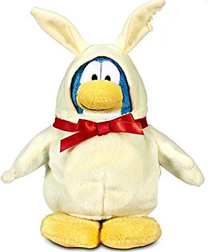 Disney Club Penguin 6.5 Inch Series 12 Plush Figure White Chocolate Bunny Includes Coin with Code!