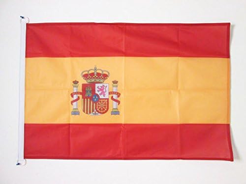 AZ FLAG, Spain Flag, 2x3 Ft, For Outdoor, Spanish Banner Knitted Polyester with Two Plastic Rings, Fade Resistant