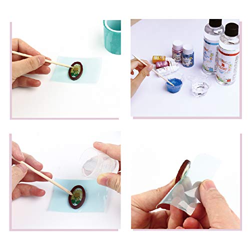 LET'S RESIN Resin Jewelry Making Kit with 12 PCS Wooden Frames Pendant 5 Styles Bezel Charms Pendants, Wood Pieces for Resin Jewelry, Earring, Necklace Crafts DIY