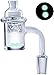 HUXP 90 Degree 4mm Thick Flat-top Quartz Belt Luminous Ball Connection Fittings (14mm Male) (Green)