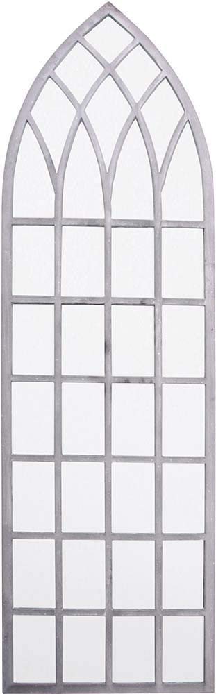 Fallen Fruits WD28 X-Large Church Window Mirror, Silver, 40.5 X 2.6 X 140 cms