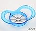 Super Durable Apple Slicer - Cutter - Corer - Wedger - Unique Translucent Blue - Multi Function Divider by OjoLife Innovations - Razor Sharp Stainless Steel Blades - PBA Free - Ergonomic Low Profile