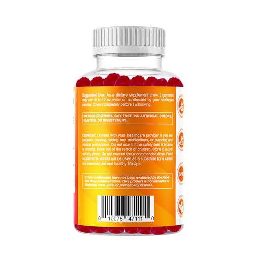 Vitamatic Vitamin D3 & K2 Gummies (2-Pack, 60 Count) Supports Healthy Bones, Heart Health, Calcium Absorption, and Immune Function Plant-Based, Non-GMO, Gluten-Free