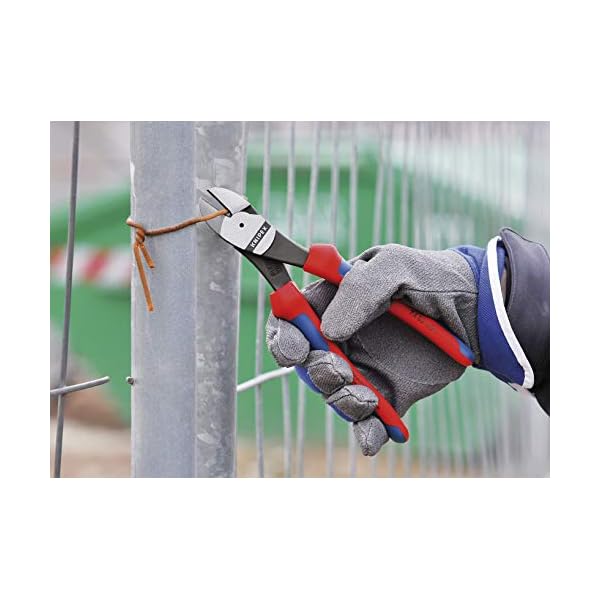 KNIPEX Kraft-Seitenschneider mit Comfort-Griffen schwarz atramentiert 200 mm, 74 02 200 – Bild 7