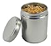 Thistle Moon Steel Loose Leaf Tea and Spice Tin Round with Twist Cover Short - Set of 6