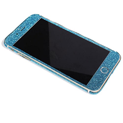 For iPhone 7 Plus 5.5Inch, Mchoice Bling Full Body Wrap Decal Glitter Sticker Film for iPhone 7 Plus 5.5Inch (Blue)