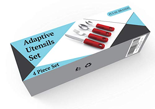 image for Pulse Brands Adaptive Utensils (4-Piece Kitchen Set) Wide, Non-Weighte