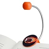 WITHit Disc LED Reading Light - Football pattern - LED Book Light with Chrome Neck for Books, E-Reader and E-Book Light…