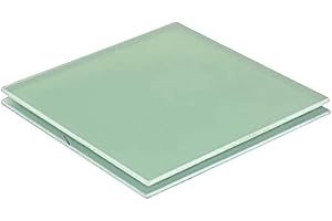 CynKen 1 Piece 2x200x200mm Green FR4 Epoxy Sheet Resin Glass Fiber Insulation Plate About 0.08"x7.9"x7.9"