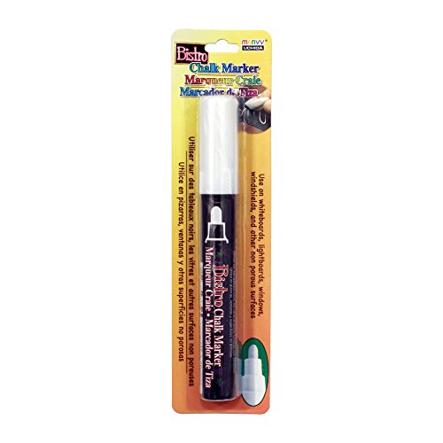 Uchida 480-C-0 Marvy Broad Point Tip Regular Bistro Chalk Marker, White