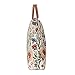Signare Tapestry Foldable Tote Bag Reusable Shopping Bag Grocery Bag With Floral Designs (FDAW-MGD)