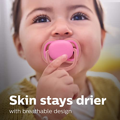 Philips AVENT Ultra Air Pacifier, 06 Months, Elephant,Lion, 4 Pack