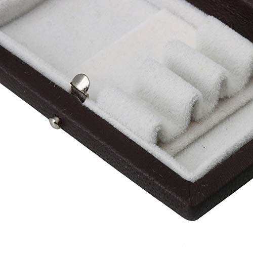 image for Yibuy English Horn Oboe Reed Case Box with White Flannel Slot Brown fo