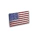 Generic Car Racing Sports US USA American Flag Oblong Emblem Badge Decal Sticker
