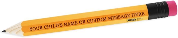 Super Jumbo Giant Pencil - Personalized CUSTOM Add Your Own Engraved Text Funny Novelty TEACHER PRINCIPAL Gag Gift For Him, For Her, For Boys, For Girls, For Husband, For Wife, For Them