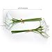 YILIYAJIA Calla Lily Bridal Wedding Party Decor Bouquet PVC Latex Real Touch Flower Artificial Flowers,Pack of 20 (White)