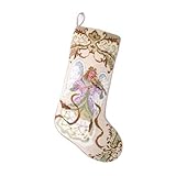 Peking Handicraft 31SJM1364MC Angel with Violin Needlepoint Stocking, 11x18