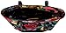 Vera Bradley Women's Cotton Small Trimmed Vera Tote Bag, Havana Rose Black, One Size