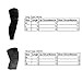 AceList 2 Packs (1 Pair) Protective Compression Wear - Men & Women Basketball Brace Support - Best to Immobilize, Strap & Wrap Knee for Volleyball, Football, Contact Sports - Medium Size - Black