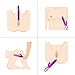 Spot Rabbit Vibrator, Rechargeable Heating Dildo Vibrator Adult Sex Toys for Women Silicone 10 Speed Vibration Clitoris Vagina Stimulator Massager Sex Things for Couples (Purple)