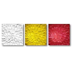 NWT Canvas Wall Art Abstract Beautiful Flowers Features...