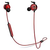Bluedio AI (Air) Bluetooth 4.2 Wireless Headphone, Sports Earphone Sweatproof Running Earbuds for Gym Running Workout with Mic (Red)
