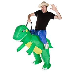 Bodysocks - Inflatable Ride Me Adult Carry On Animal Fancy Dress Costume (Dinosaur)