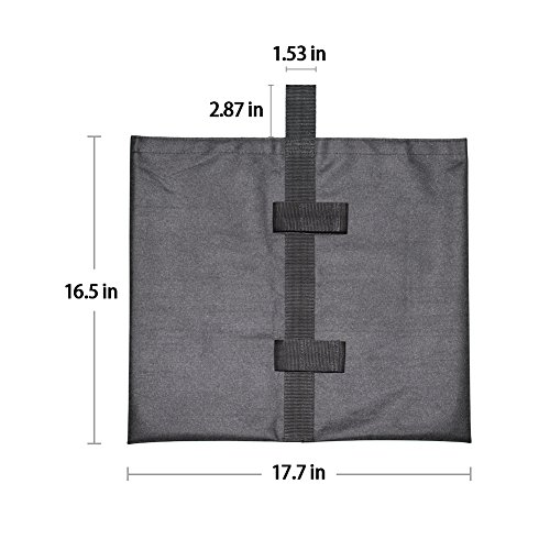 RIOGOO 4pcs-Pack Industrial Grade Heavy Duty Double-Stitched Sand Weight Bags, Leg Weights for Pop up Canopy Tent Weighted Feet Bag - Thumbnail 2