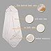 Magsbud Hooded Baby Towel – 500GSM Premium Bamboo Material | Extra Soft and Absorbent | Large Size 35”x 35” For Infants, Toddlers | Great Unisex Design for Boys and Girls With 2pcs Extra Washcloth