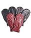 Pratt and Hart Women's Leather Mittens with Hi-Loft Sherpa Lining Size L Color Red