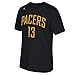 NBA Indiana Pacers Paul George #13 Men's Game Time Short Sleeve Go-To Tee, Large, Black