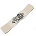VIISHOW Retro Wide Metal Interlock Buckle Womens Elastic Waist Belt Cinch