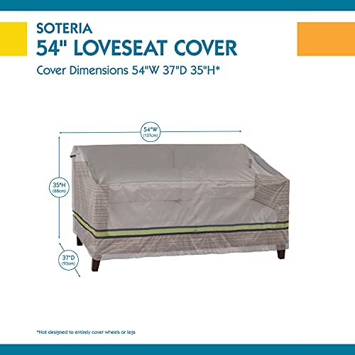 Duck Covers Soteria Waterproof 54 Inch Patio Loveseat Cover, Patio