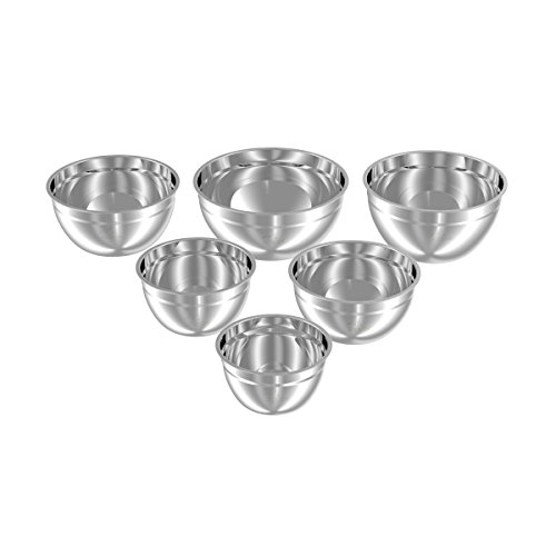 image for Mixing Bowls Stainless Steel, Thickened Premium Nesting Bowls by Umite
