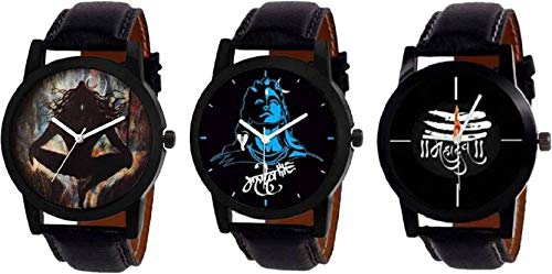 Multi Color Dial Formal Watches for Men & Boys (Pack of 3 God-BR-68)