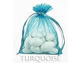 A&S Creavention® Basic Elegant Organza Drawstring Jewelry Pouches Bag Party Wedding Gift Bags 5x7 Inches, 100pcs (5x7