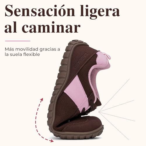 SAGUARO Mujer Zapatillas Barefoot Calzado Minimalista Barefoot Shoes con Puntera Ancha para Uso Diario, Talla 35-43